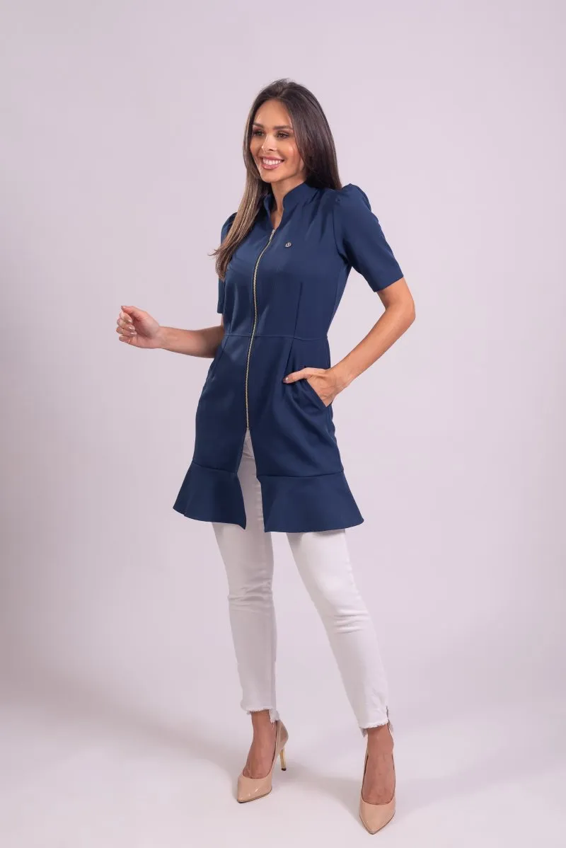 Jaleco Luiza manga curta