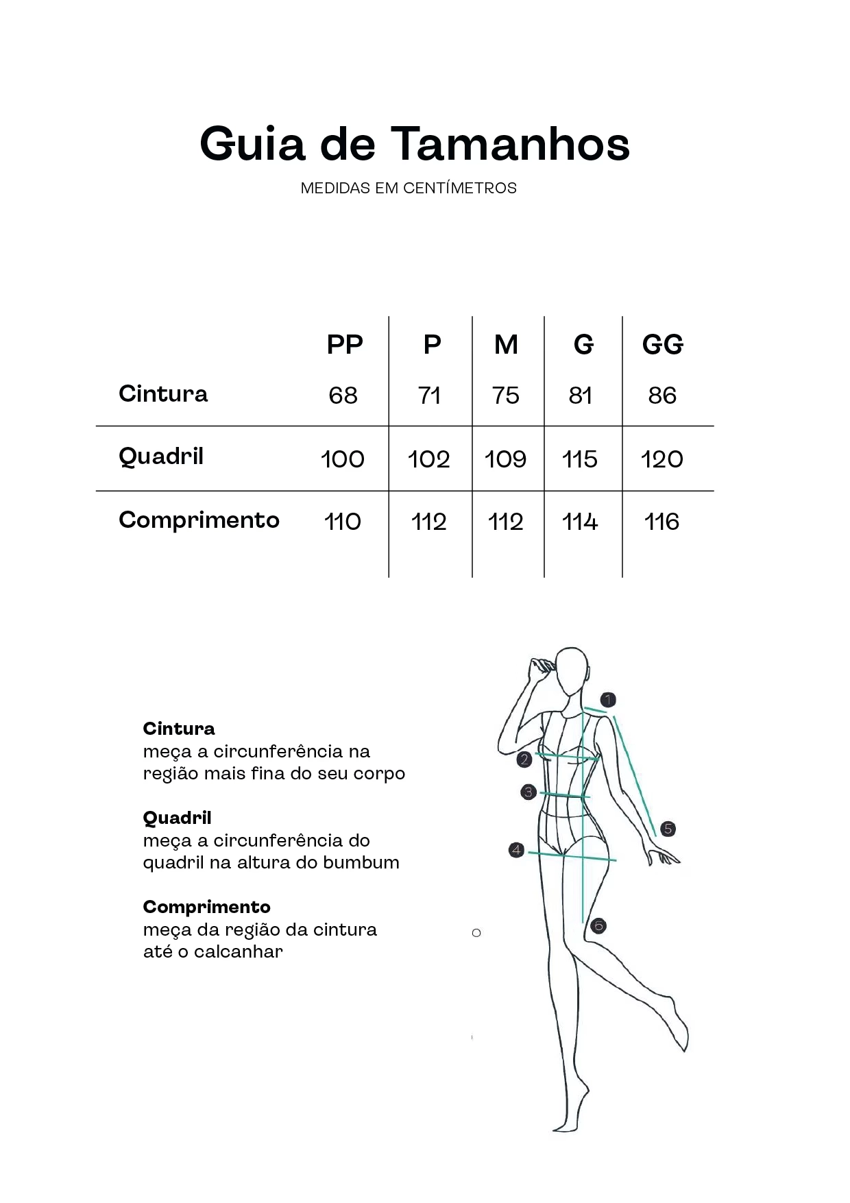 Guia de Tamanhos