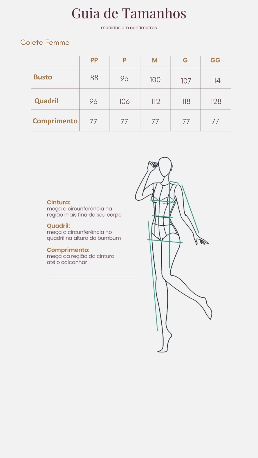 Guia de Tamanhos