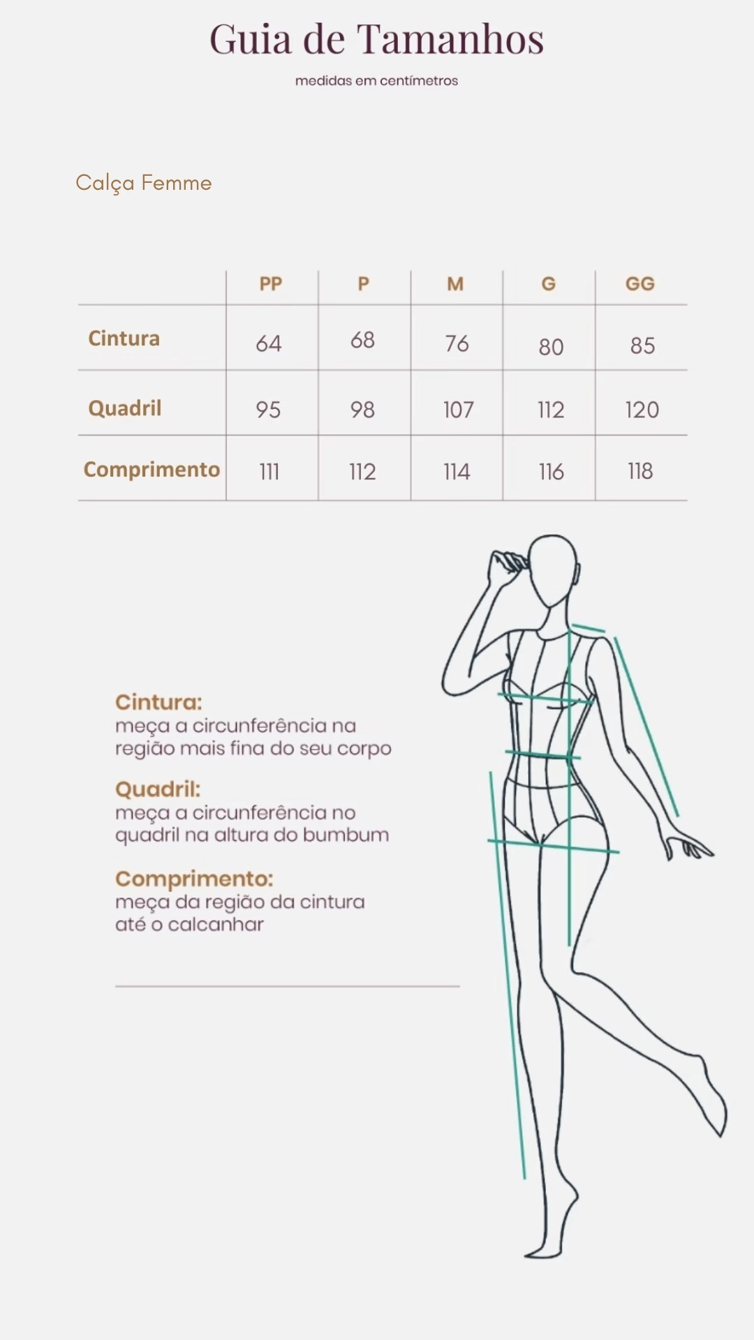 Guia de Tamanhos